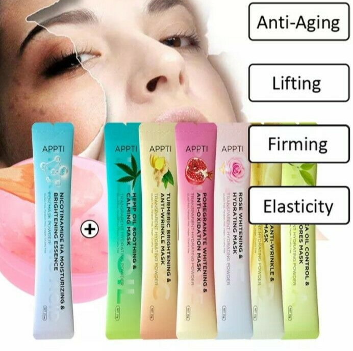 3pcs Collagen Face Mask Anti Ageing Hydro Jelly Facial Mask, Brightening Mask