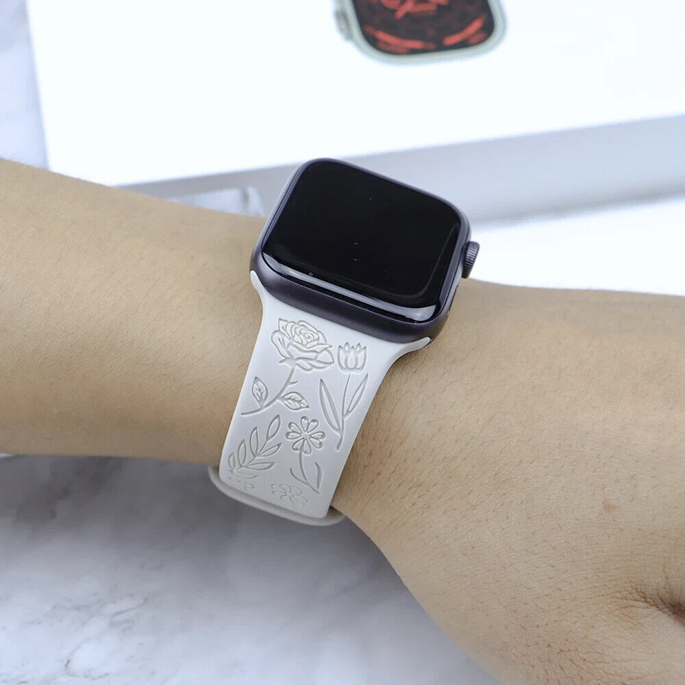 Apple Watch Replacement Band Strap Series 9 8 7 6 5 4 3 SE 38 40 41 Engraved