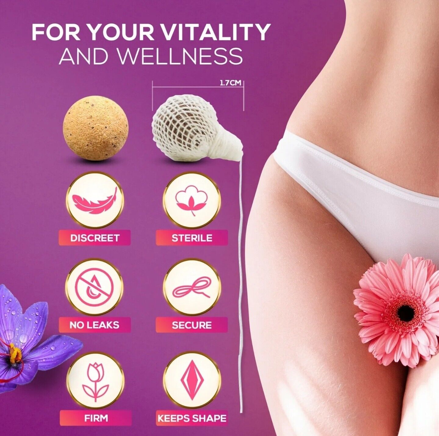 3 Yoni Pearls - Thrush, Bacterial Vaginosis BV, Yeast Infection, Candida Ladies