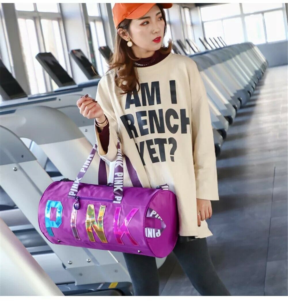 New Canvas Duffle Bag For Travel Yoga Holiday Gym Top Women Gift UK
