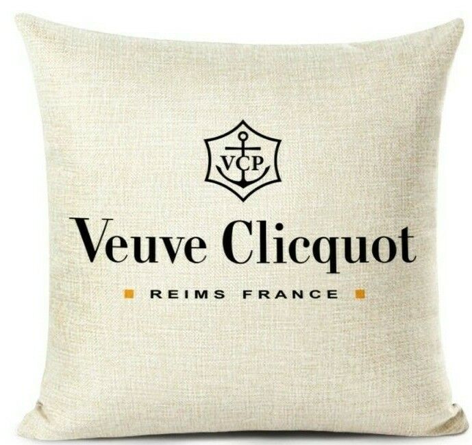 Nordic Veuve Champagne Cushion Moet Cover Pillow Case Mininalist Decor