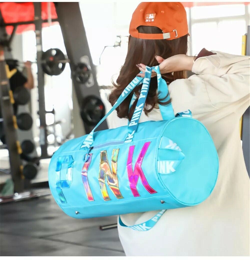New Canvas Duffle Bag For Travel Yoga Holiday Gym Top Women Gift UK