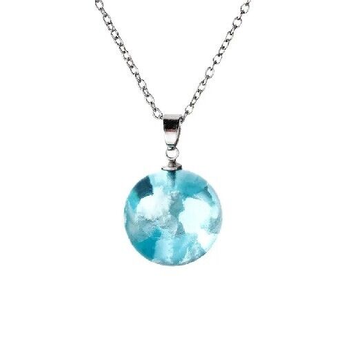 Sky Clouds Dreamy Necklace Sphere Boho Pendant Necklace TikTok Jewellery