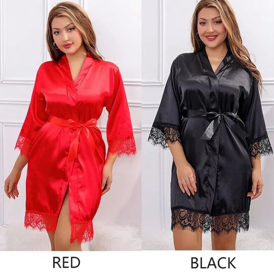 Silky Red Cami Nightdress, Lingerie Sleepwear, UK 10-12 HGS