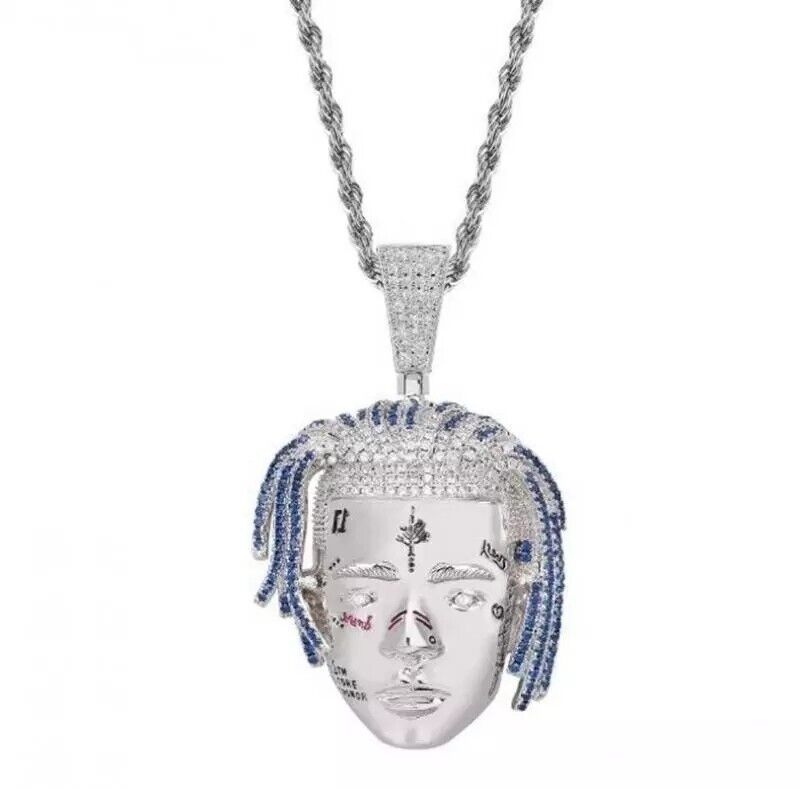 PREMIUM Rapper XXXTentacion Chain Necklace Hiphop Iced Out Jewellery UK Postage