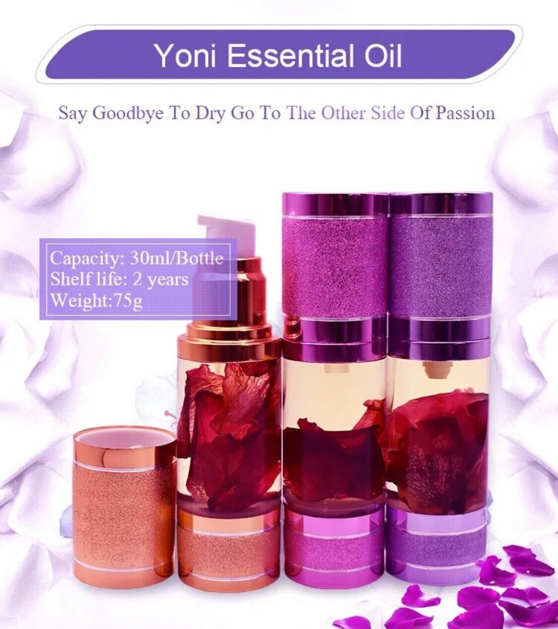 30ml Yoni oil, Moisturiser tightening intimacy and many more Men and women lube