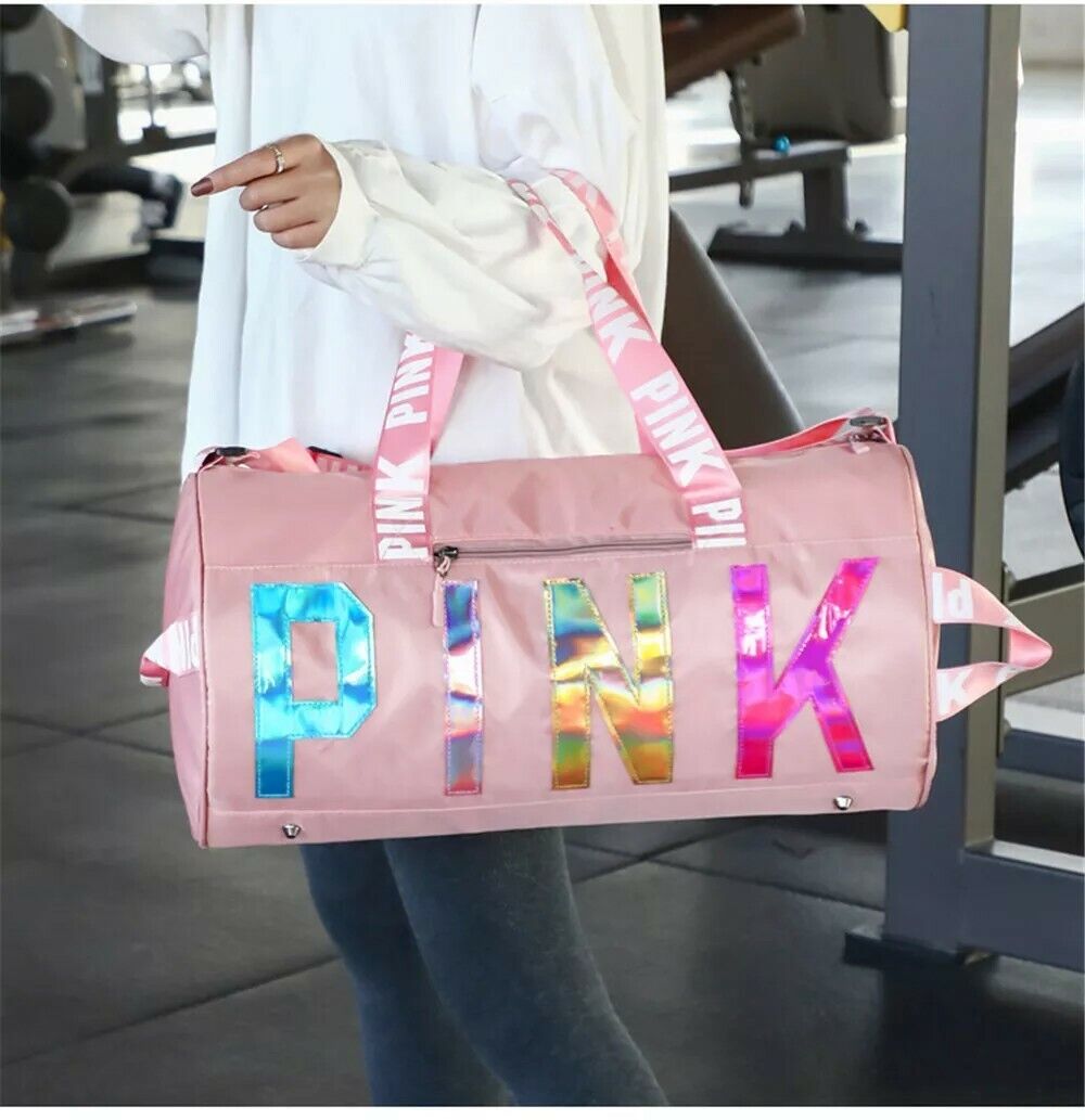 New Canvas Duffle Bag For Travel Yoga Holiday Gym Top Women Gift UK