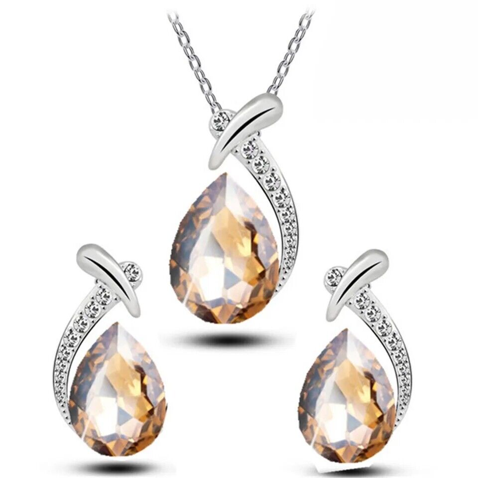 Crystal Jewellery set Necklace Earrings Drop Set Fashion Necklace & Earring