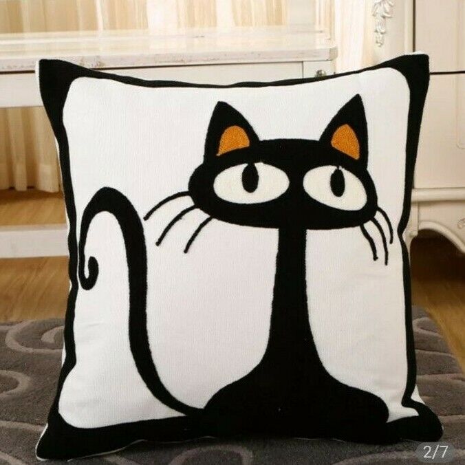 Cushion Cover Abstract Nordic Picasso Style Cover Embroidered Decor