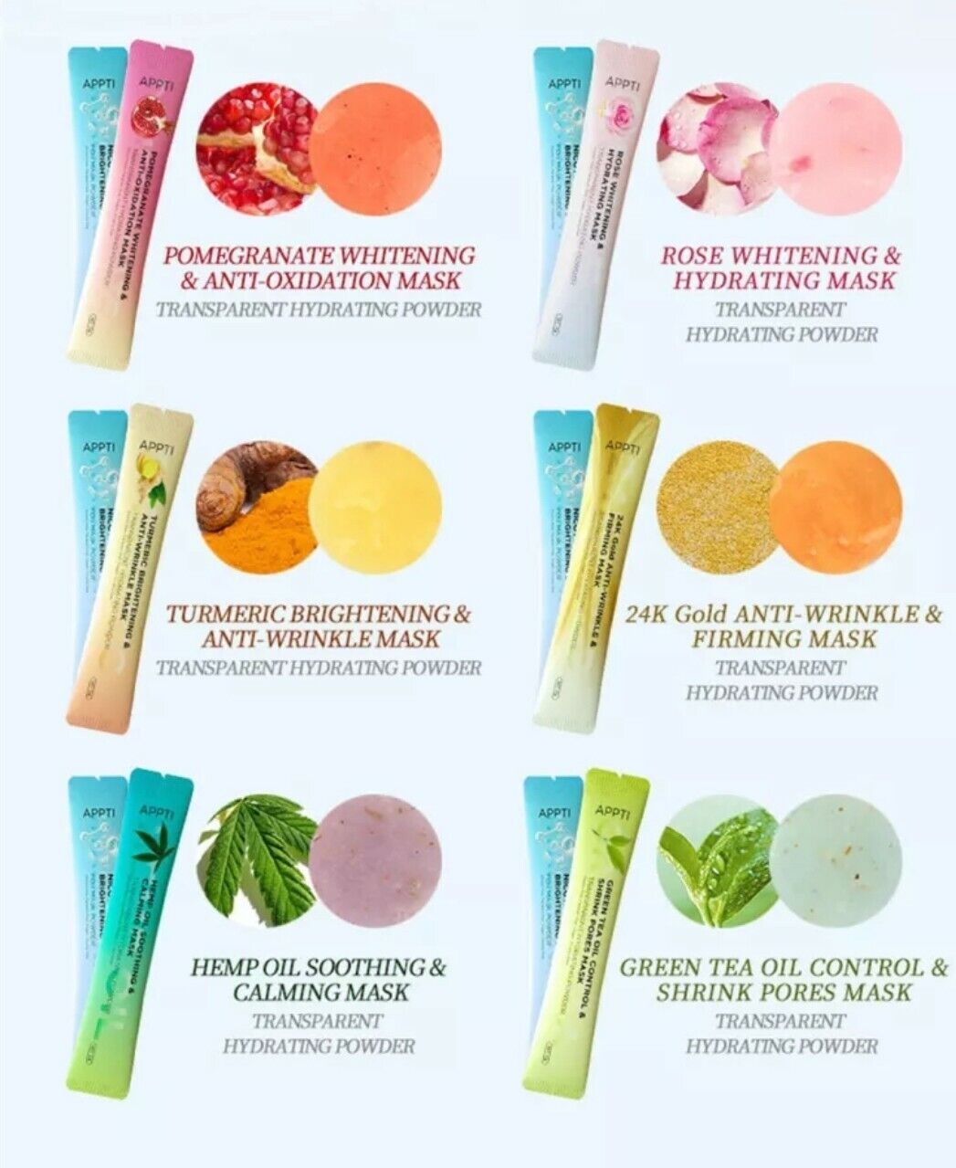 3pcs Collagen Face Mask Anti Ageing Hydro Jelly Facial Mask, Brightening Mask