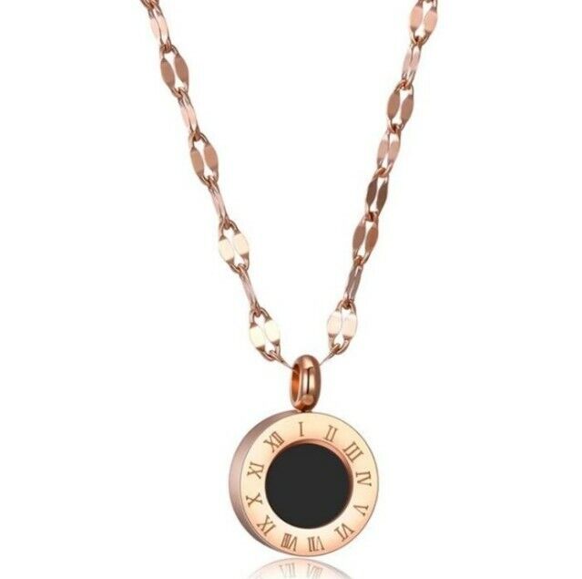 Womens Crystal Jewellery Rose Gold Necklace No Fade