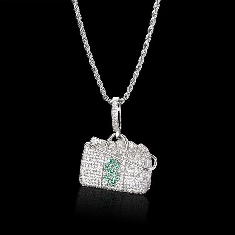 Hip Hop Dollar Necklace Rapper Bling Necklace + Pendant Fashion Jewellery