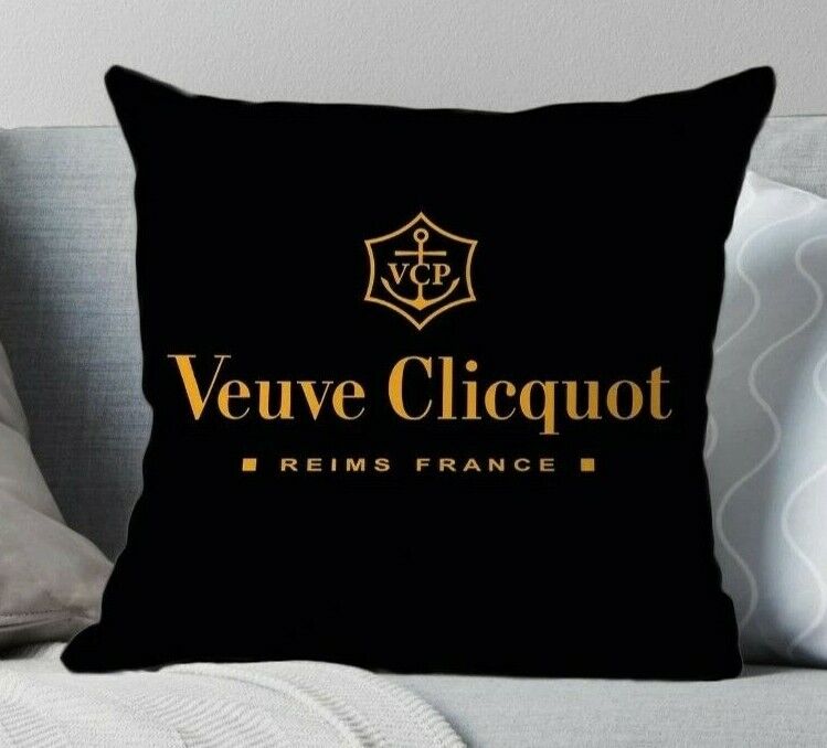 Champagne Luxury Canvas Feel Cushion Covers Veuve