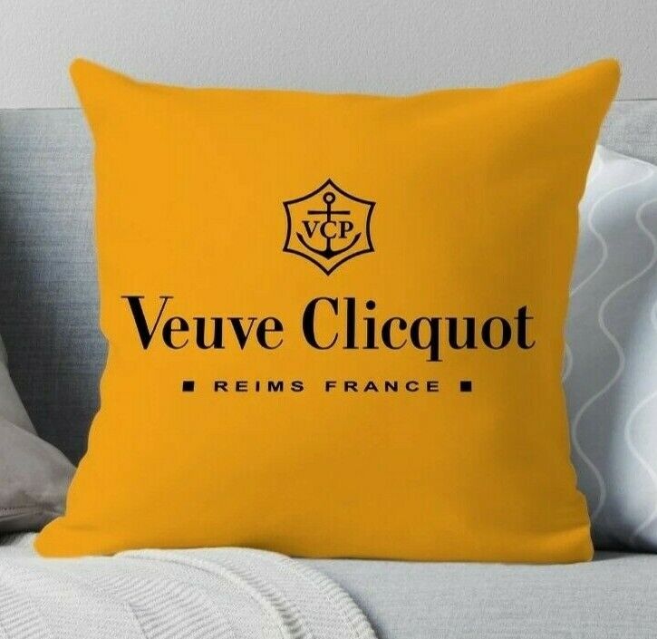Champagne Luxury Canvas Feel Cushion Covers Veuve