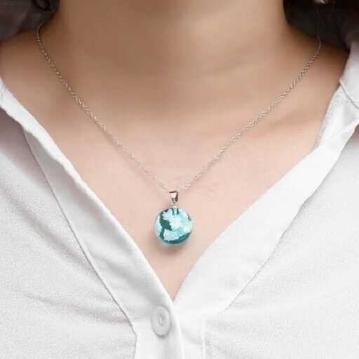 Sky Clouds Dreamy Necklace Sphere Boho Pendant Necklace TikTok Jewellery