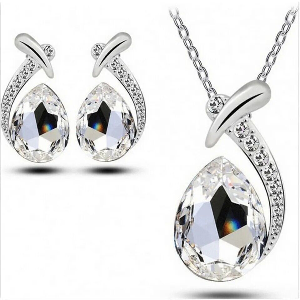 Crystal Jewellery set Necklace Earrings Drop Set Fashion Necklace & Earring