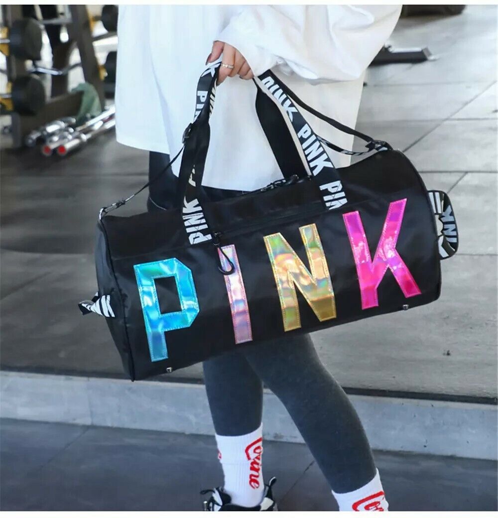 New Canvas Duffle Bag For Travel Yoga Holiday Gym Top Women Gift UK