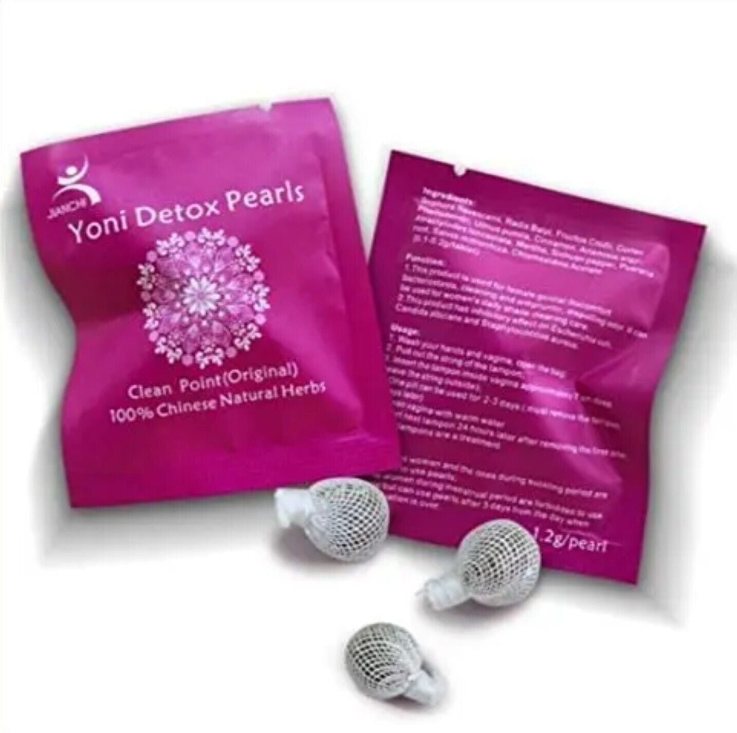 3x Yoni Detox Pearls Tampons Herbal Natural Vaginal Womb Cleansing Supository