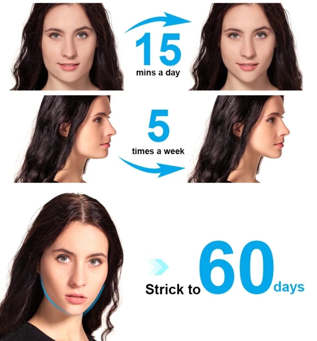 Face Tightening Lifting Double Chin Slimmer Machine Reduce EMS Face Shaper