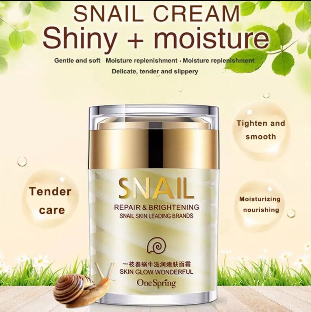 Snail Face Cream + Eye massage Roller Serum Anti Wrinkle Anti Aging Eye Lift