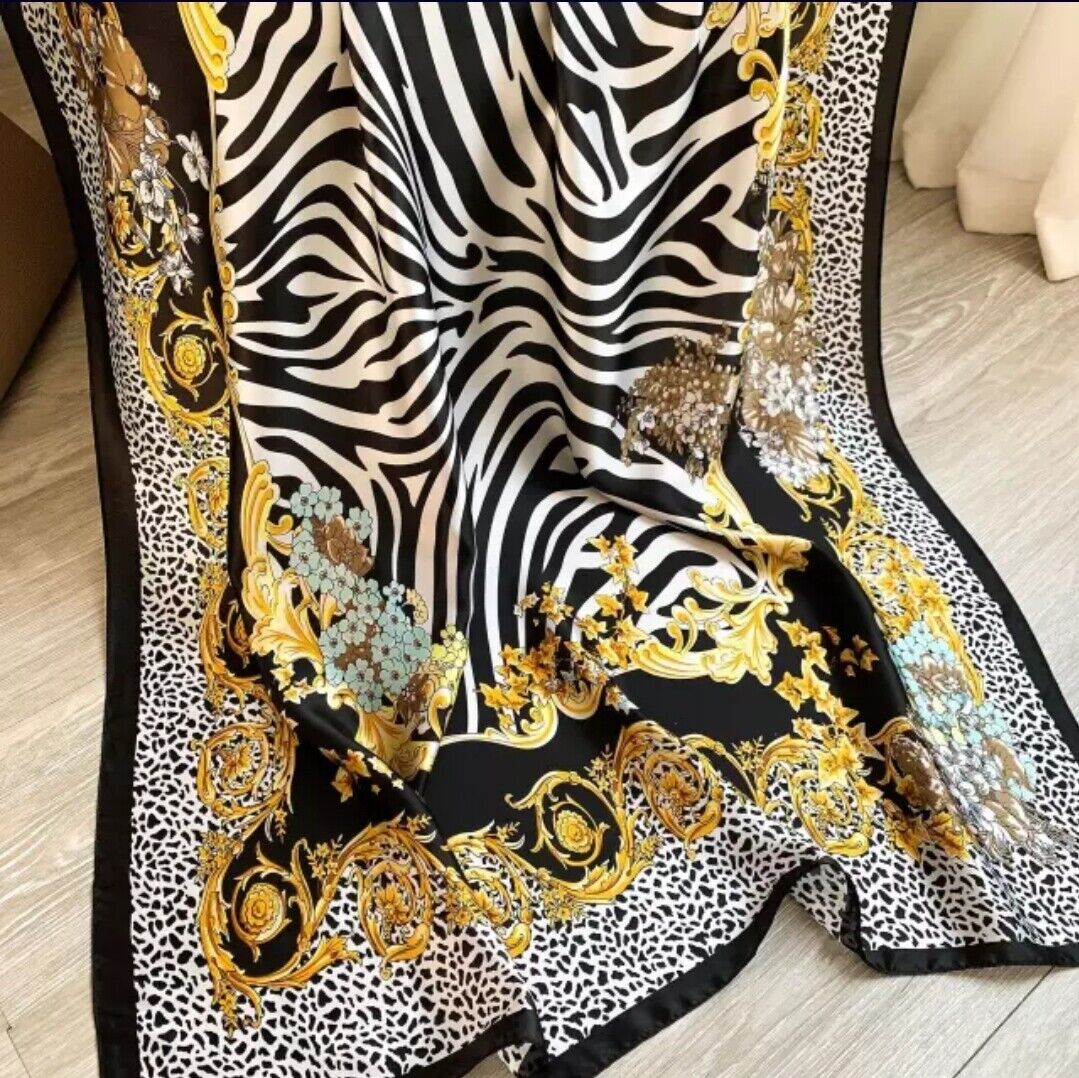 Luxury New Fashion Silk Feel Long Large Scarf Shawl Head Wrap Beach Shawl