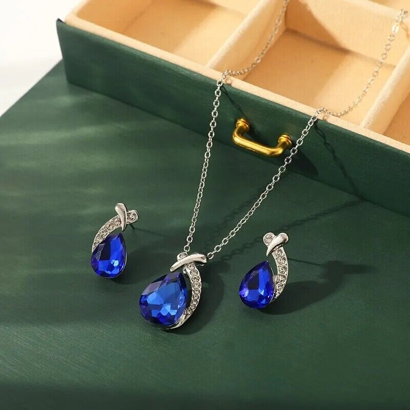 Crystal Jewellery set Necklace Earrings Drop Set Fashion Necklace & Earring