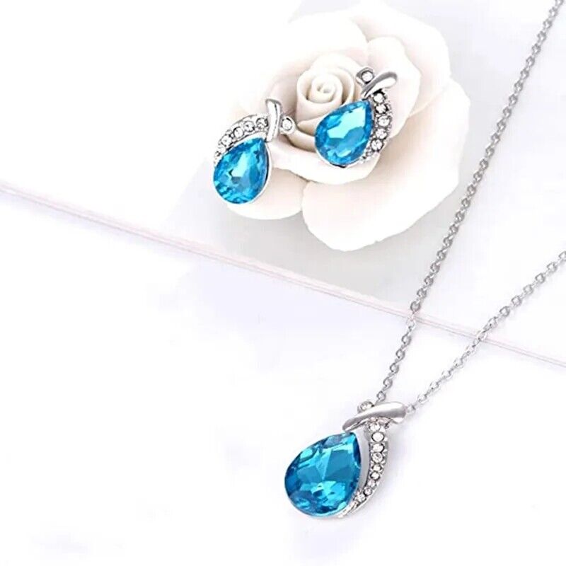 Crystal Jewellery set Necklace Earrings Drop Set Fashion Necklace & Earring