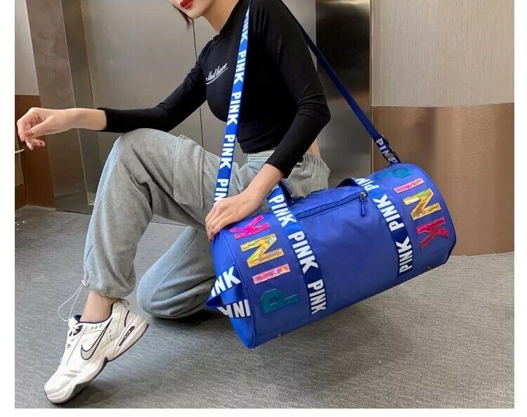 New Canvas Duffle Bag For Travel Yoga Holiday Gym Top Women Gift UK