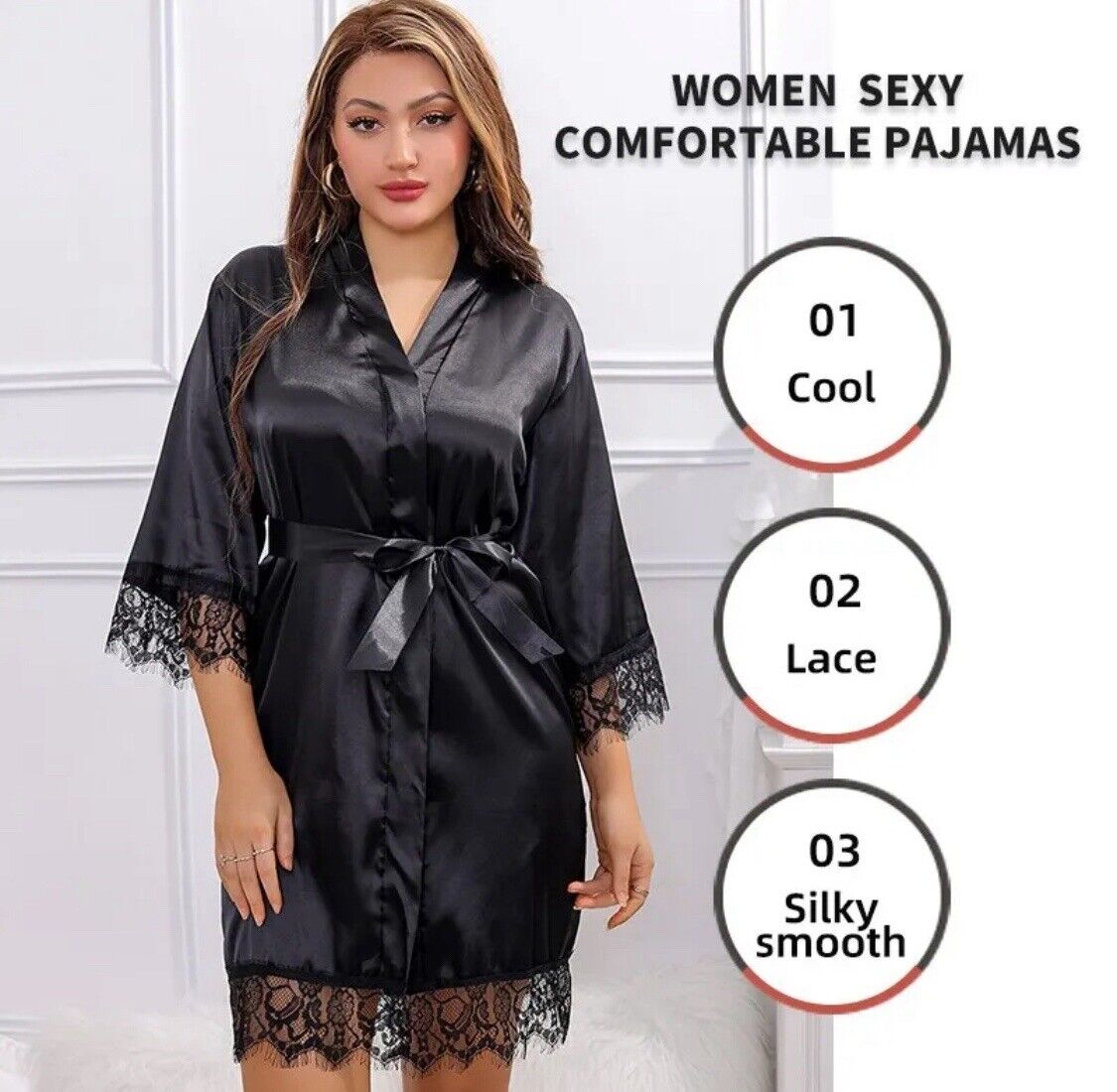 Silky Red Cami Nightdress, Lingerie Sleepwear, UK 10-12 HGS
