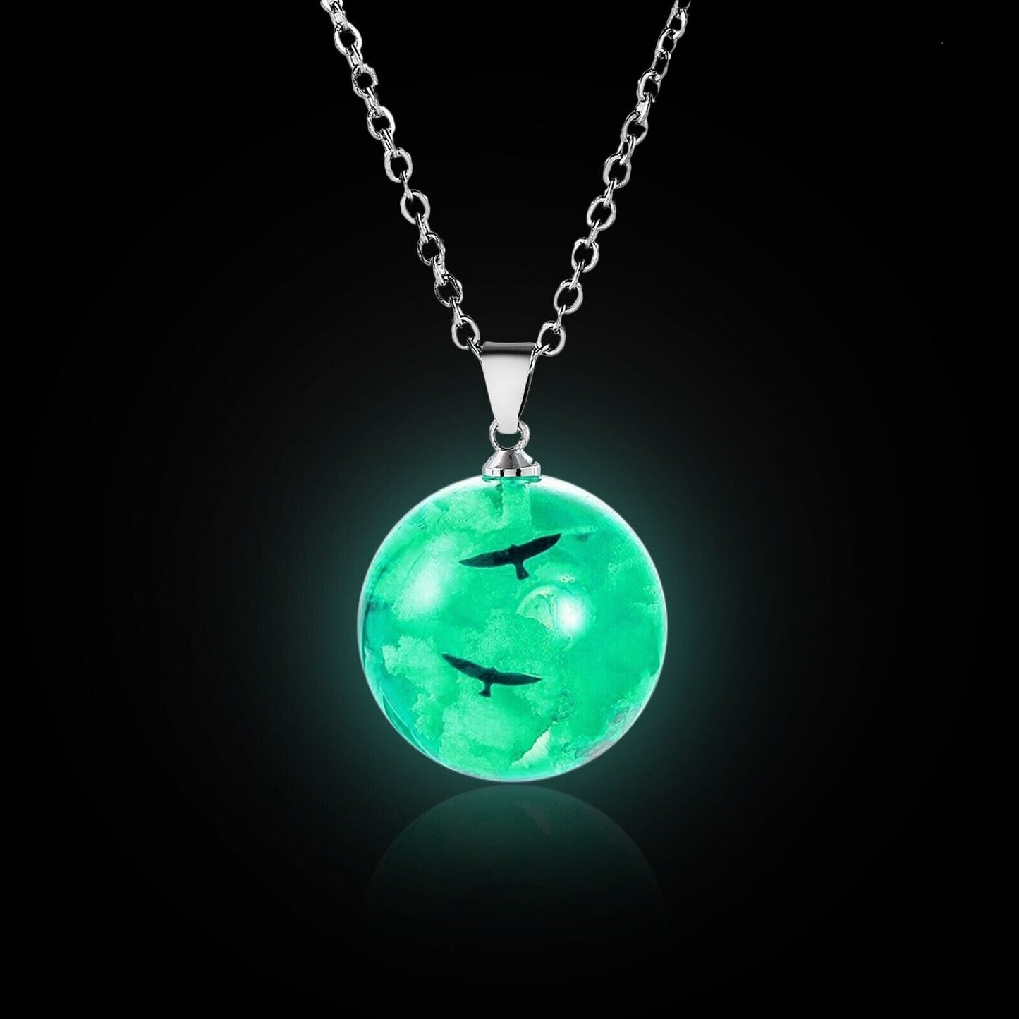 🇬🇧 Sky Cloud Necklace Resin Sphere Pendant Bird Hot Women Fashion Jewellery