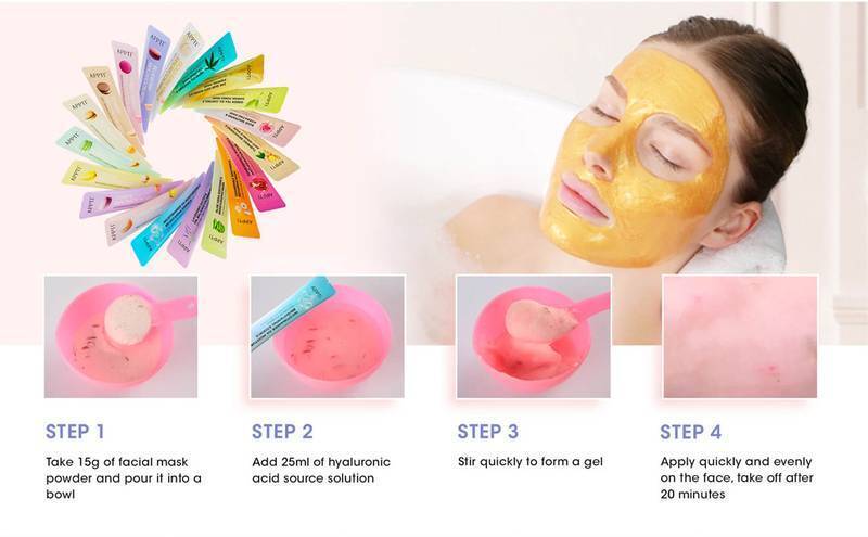 3pcs Collagen Face Mask Anti Ageing Hydro Jelly Facial Mask, Brightening Mask