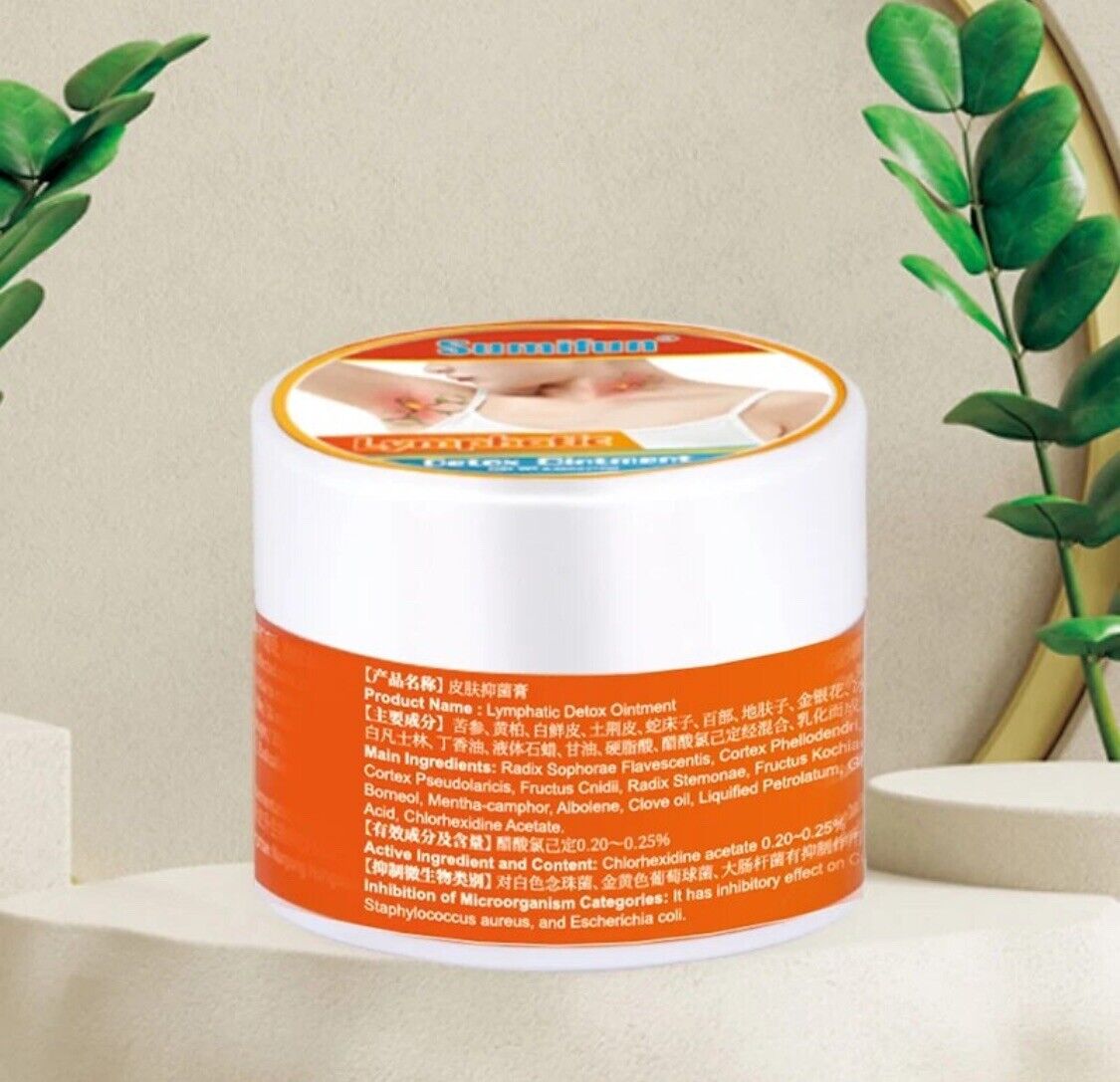 2pc Herbal Lymphatic Drainage Cream, Neck Ointment for Anti-Swelling HGS