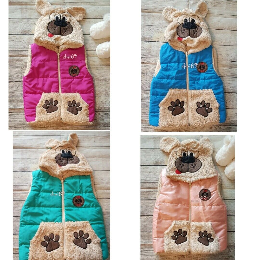 🇬🇧 Childrens Bodywarmer Gilet Body Warmer Fleece Boys Girls Kids Sleeveless