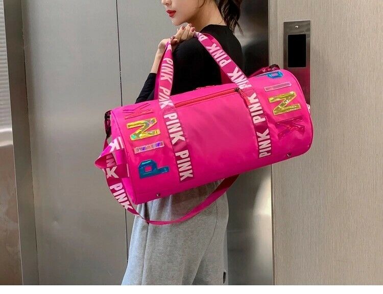 New Canvas Duffle Bag For Travel Yoga Holiday Gym Top Women Gift UK