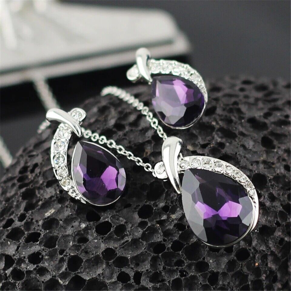 Crystal Jewellery set Necklace Earrings Drop Set Fashion Necklace & Earring