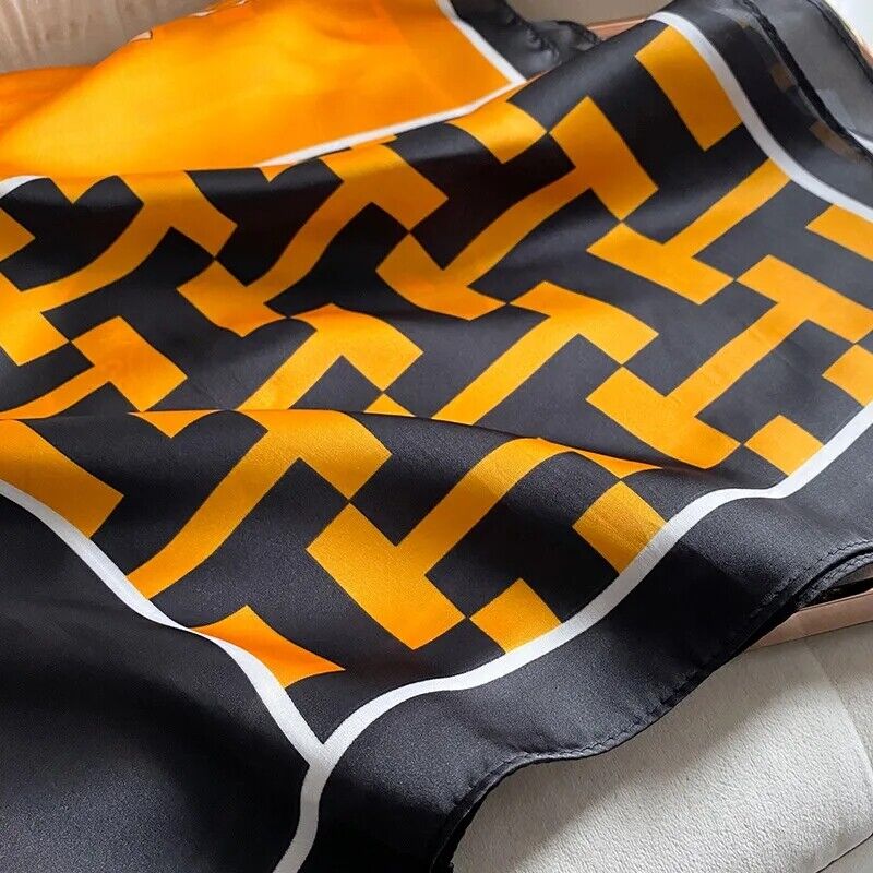 LUXURY FAUX SILK SCARF LONG SCARF, SOFT PLAID SCARF SILK FEEL LUXE SARONG 🇬🇧
