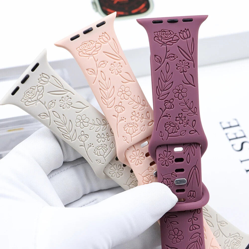 Apple Watch Replacement Band Strap Series 9 8 7 6 5 4 3 SE 38 40 41 Engraved