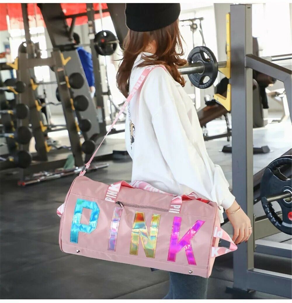 New Canvas Duffle Bag For Travel Yoga Holiday Gym Top Women Gift UK