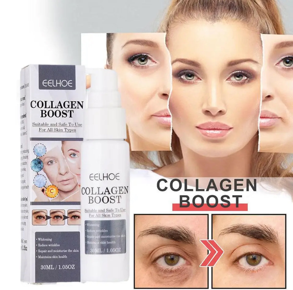 Collagen Boost Anti-Aging Serum Dark Spot Corrector 30ml Spot Face Cream Pale Spot Dark Wrinkle Removal Removing