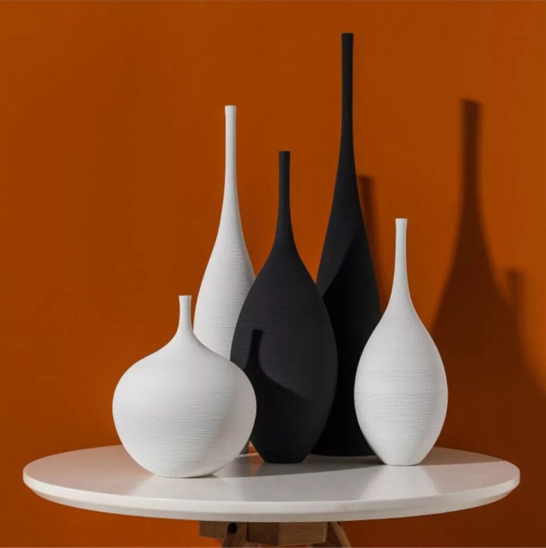 Ceramic Vase Zen Nordic Modern Minimalist Black   Ceramic Ornaments Nordic