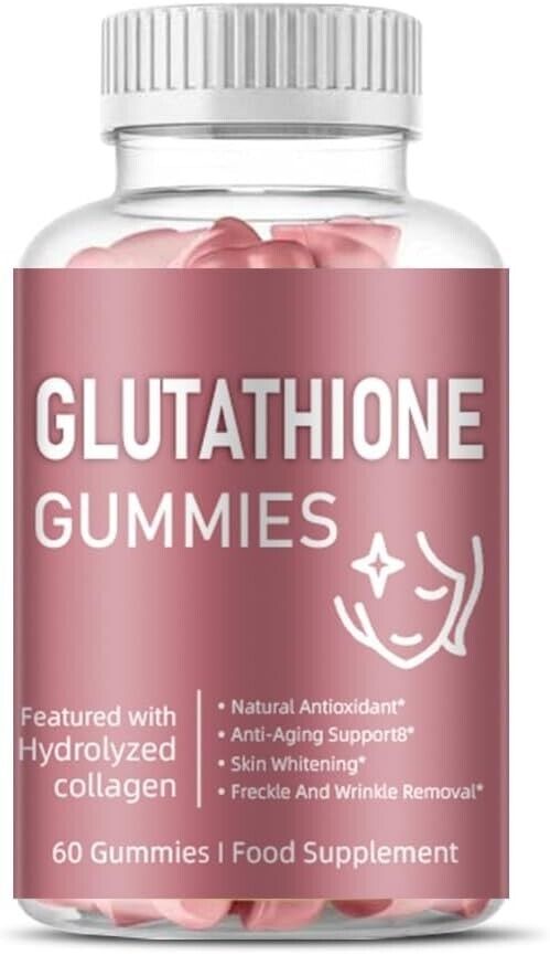 Glutathione Gummies 500mg Natural Antioxidant & Liver Cleanse + Collagen