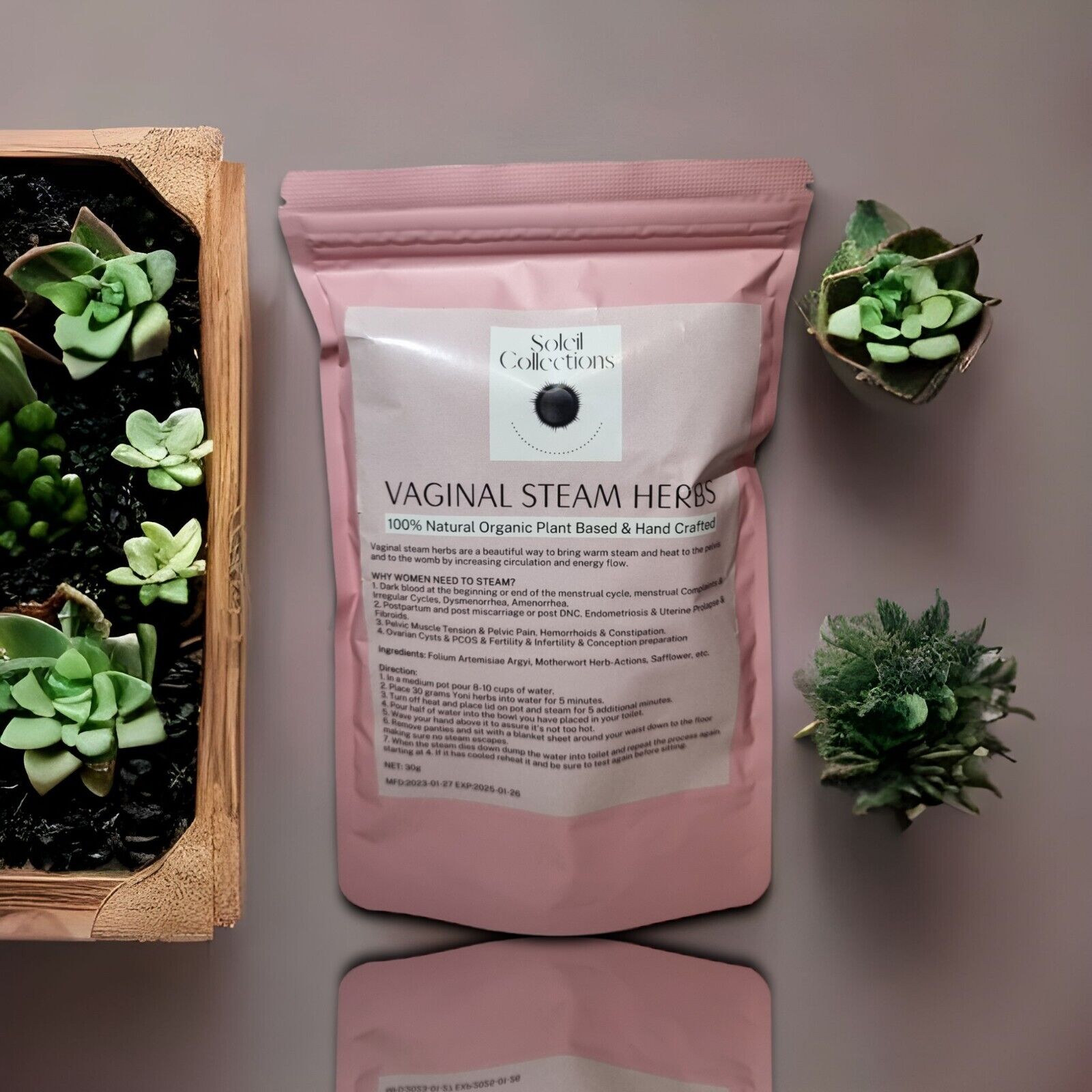 Yoni V Steam Herbs & Healing Blend, Womb Cleansing, Tightening Fertility