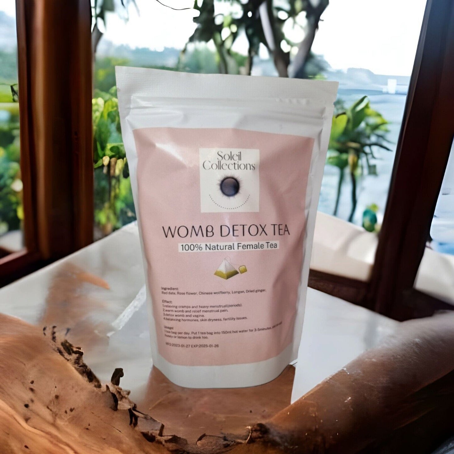 Yoni Pearl Detox Tea for Womb Health Womb Tea Uterus Detox Wellness Period Pain