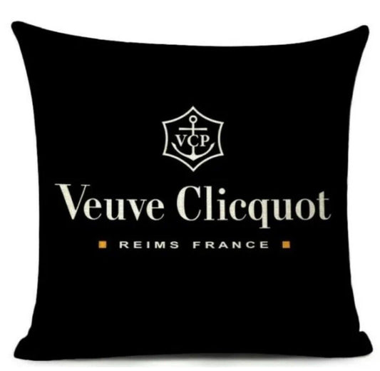 Beautiful Nordic Veuve Champagne Cushion Moet Cover Pillow Case Mininalist Decor