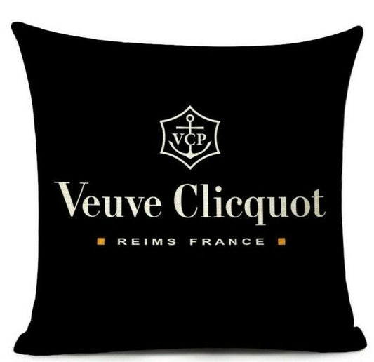 Nordic Veuve Champagne Cushion Moet Cover Pillow Case Mininalist Decor