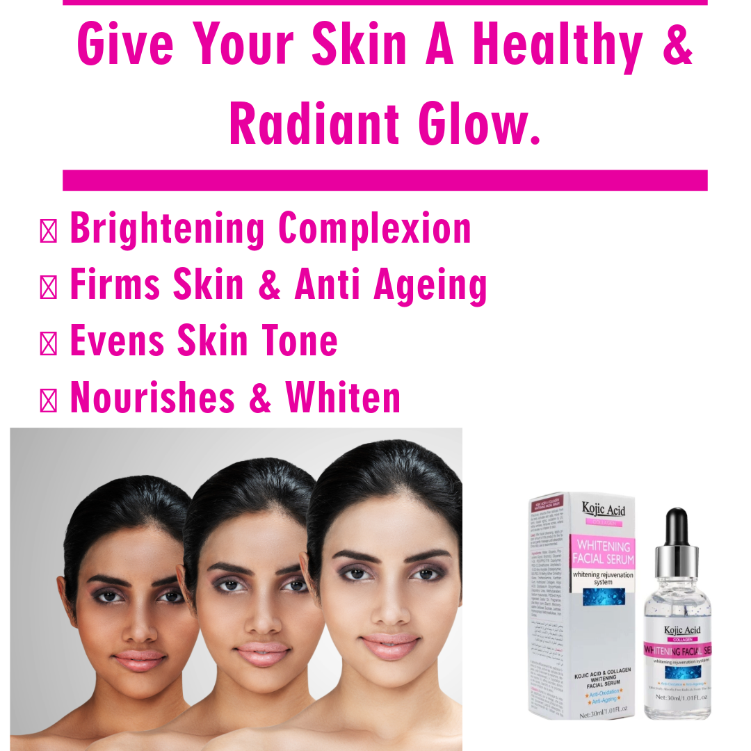 Whitening Lightening Serum With Retinol Alpha Arbutin Kojic Acid & Glutathione