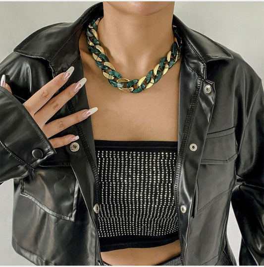 Latest Necklace Choker Chunky Thick Necklaces Gothic Miami Curb Cuban Necklace