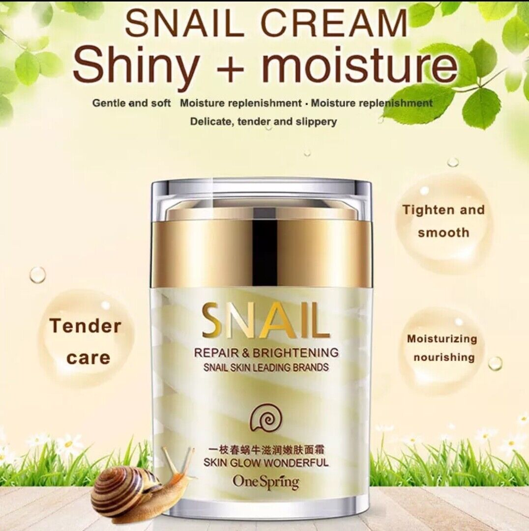 Snail Face Cream + Eye massage Roller Serum Anti Wrinkle  Anti Aging Eye Lift