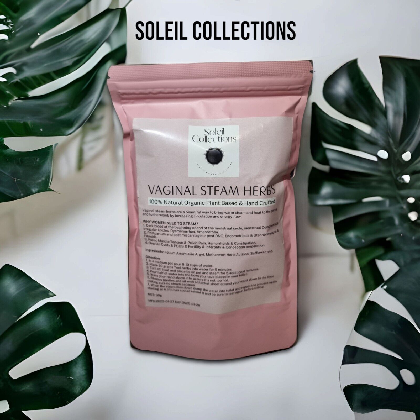 Yoni V Steam Herbs & Healing Blend, Womb Cleansing, Tightening Fertility