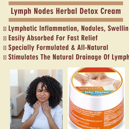 2x Lymph Nodes Herbal Detox Cream Lymphatic Drainage Ointment Neck Anti Swelling